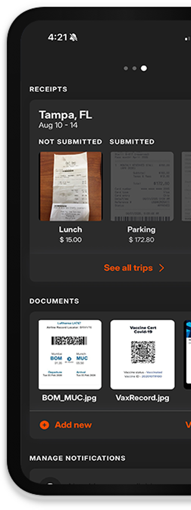 Add documents to phone.